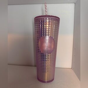 Starbucks 2020 Pink Grid Disco 24oz Cold Cup
